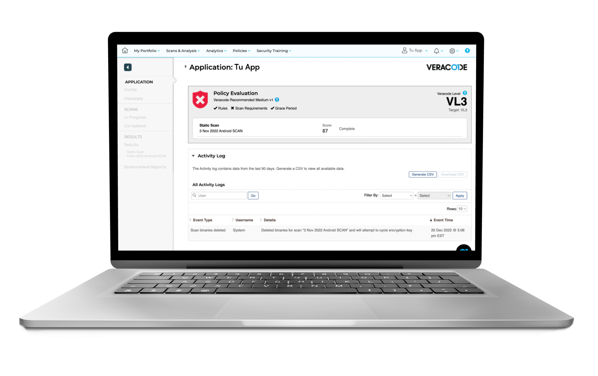 Application Vulnerability Assessment prueba de ciberseguridad